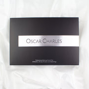 Oscar Charles 8 Piece Luxe Professional Makeup Brush Set 8 Piece & Luxury Cosmetic Bag. Argento/Nero